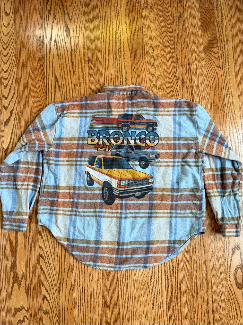 Ford Bronco Flannel Shirt Jacket Women’s Oversized